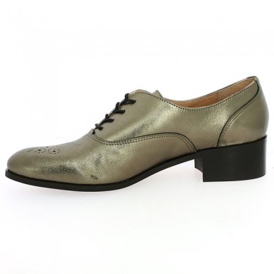 Rebecca - Derby femme cuir mordoré 42, 43, 44, 45. Derbies Femme grande taille - Shoesissime