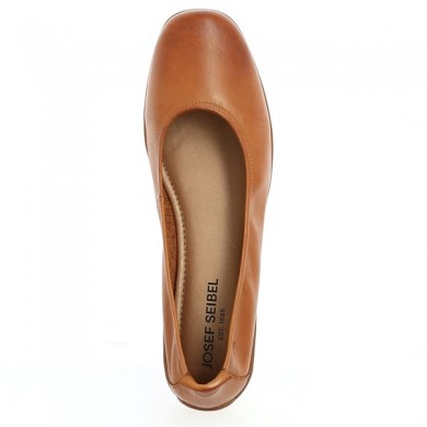 Ballerina large size camel comfort Shoesissime, view on top