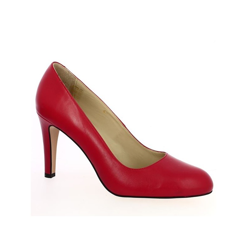 Lucie - Red leather pump