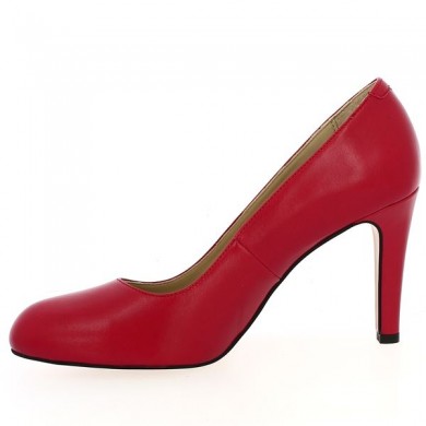 Lucie - Red leather pump