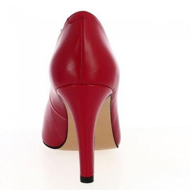 Lucie - Red leather pump