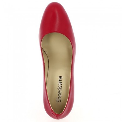 Lucie - Red leather pump