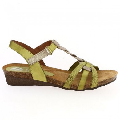 sandals xapatan green woman large size Shoesissime, profile view