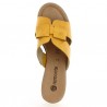 Nu-pied jaune talon compensé grande pointure Remonte, vue dessus