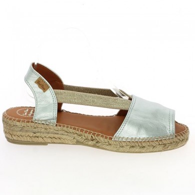espadrille silver Toni Pons 42, 43, 44, 45 Shoesissime, profile view