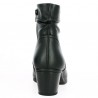 Gabor boots 42, 42.5, 43, 44 black leather small pleated heel, rear view