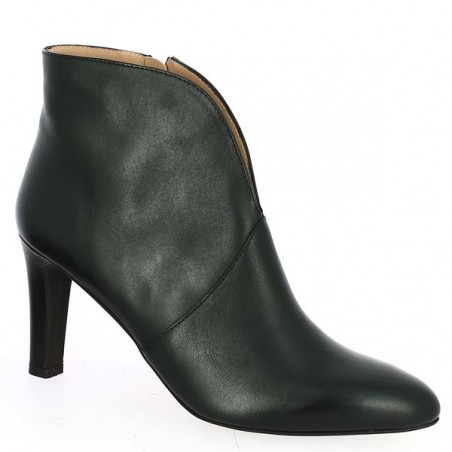 bottine fendue avant bout pointu talon femme 42, 43, 44, 45, vue profil bottine fendue avant bout pointu talon femme 42, 43, 44, 45, vue profil