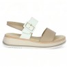 sandale beige et blanc plateforme 42.744.58 Gabor 42, 42.5, 43, 44  Shoesissime, vue coté