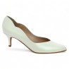 escarpin blanc nacré 42, 43, 44, 45 femme Shoesissime, vue profil