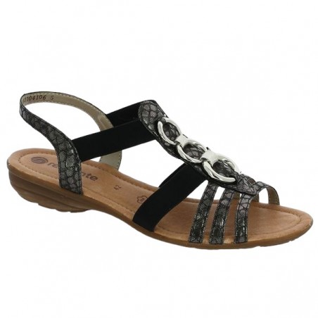 flat comfort sandals Remonte grande taille R3605-02 Shoesissime, profile view flat comfort sandals Remonte grande taille R3605-02 Shoesissime, profile view