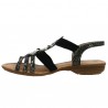chaussures chaussures grande pointure femme Remonte noir bijoux R3605-02 Shoesissime, interior view