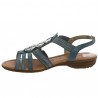 Nu-pied bleu bijoux grande taille femme D3605-12 Remonte Shoesissime, vue intérieure