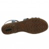 sandale bleu bijoux grande pointure femme D3605-12 Remonte Shoesissime, vue semelle