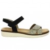Remonte adjustable sandal D2049-63 black and beige-gold, side view