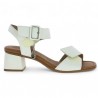 White adjustable sandal with large heel for women D1K51-80 Remonte Shoesissime, view details