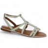 Anjou - Nu-pieds Adige blanc - vert - Sandales Adige femme 42, 43, 44 - Shoesissime