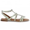Anjou - Nu-pieds Adige blanc - vert - Sandales Adige femme 42, 43, 44 - Shoesissime