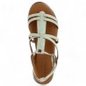 Anjou - Nu-pieds Adige blanc - vert - Sandales Adige femme 42, 43, 44 - Shoesissime