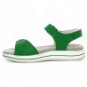 Méline - Nu-pieds cuir vert scratch D1J51-52 - Sandales Remonte 42, 43, 44, 45 - Shoesissime
