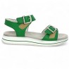 Méline - Nu-pieds cuir vert scratch D1J51-52 - Sandales Remonte 42, 43, 44, 45 - Shoesissime
