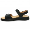 Sandale toute noire femme grande taille brides réglable Gabor Shoesissime, vue dessus