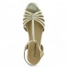 nu-pied doré grande taille femme plat chic tendance femme Shoesissime, vue dessus
