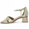 Shoesissime gold ankle strap shoes for women 42, 43, 44, 45, inside view