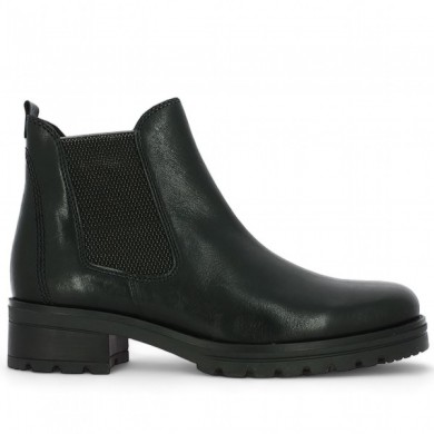 Brooke - Black leather boots Gabor 52.781.17 - Boots large size woman - Shoesissime