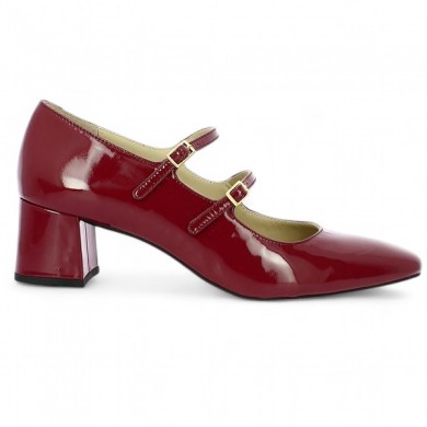 babies rouge à brides 42, 43, 44, 45 Shoesissime, vue profil
