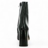 Maeva - Stylish black patent ankle boots - Women's large size ankle boots - Shoesissime