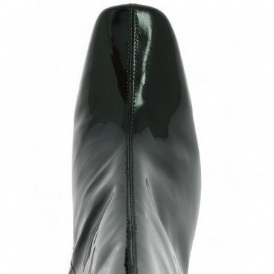 Maeva - Stylish black patent ankle boots - Women's large size ankle boots - Shoesissime