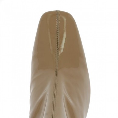 Maeva - Bottines modes vernis beige - Boots vernies beige 42, 43, 44, 45 - Shoesissime