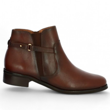 bottine cuir marron camel femme 42, 43, 44, 45 Shoesissime, vue profil bottine cuir marron camel femme 42, 43, 44, 45 Shoesissime, vue profil