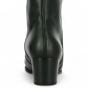 wide calf leather boot 42, 43, 44, 45 women small heel Shoesissime, rear view