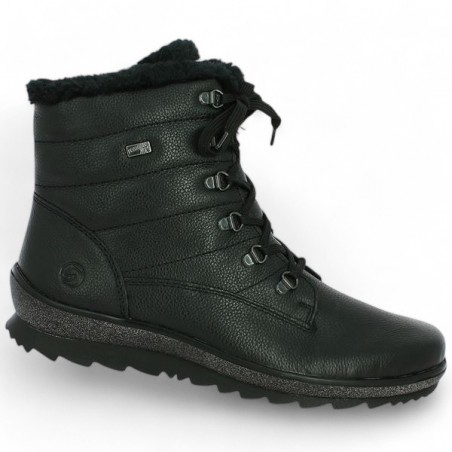 R8480-01 - Bottines fourrées noire Remonte 42, 43, 44, 45 Shoesissime, vue profil R8480-01 - Bottines fourrées noire Remonte 42, 43, 44, 45 Shoesissime, vue profil