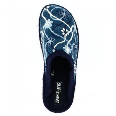 Zazie - Chaussons bleu Romika/Westland femme - Chaussons grande taille - Shoesissime